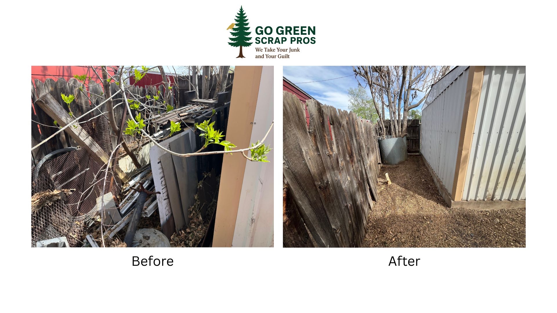 Northglenn estate cleanout before and after